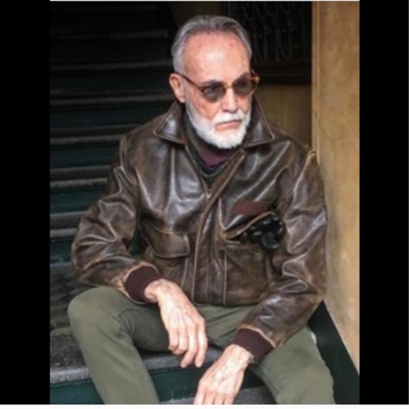 Knoles & Carter Jacket Black Leather Bomber Hoodie - Picture 16 of 16